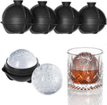 Novelty Christmas Snowflake Tree Ball Ice Maker Mold Set of 4, Funny Christmas Snowflake Tree Gifts