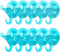 Antimbee Suction Cup Hooks,10 Pack Clear Shower Suction Hooks, Heavy Duty Vacuum Suction Cups