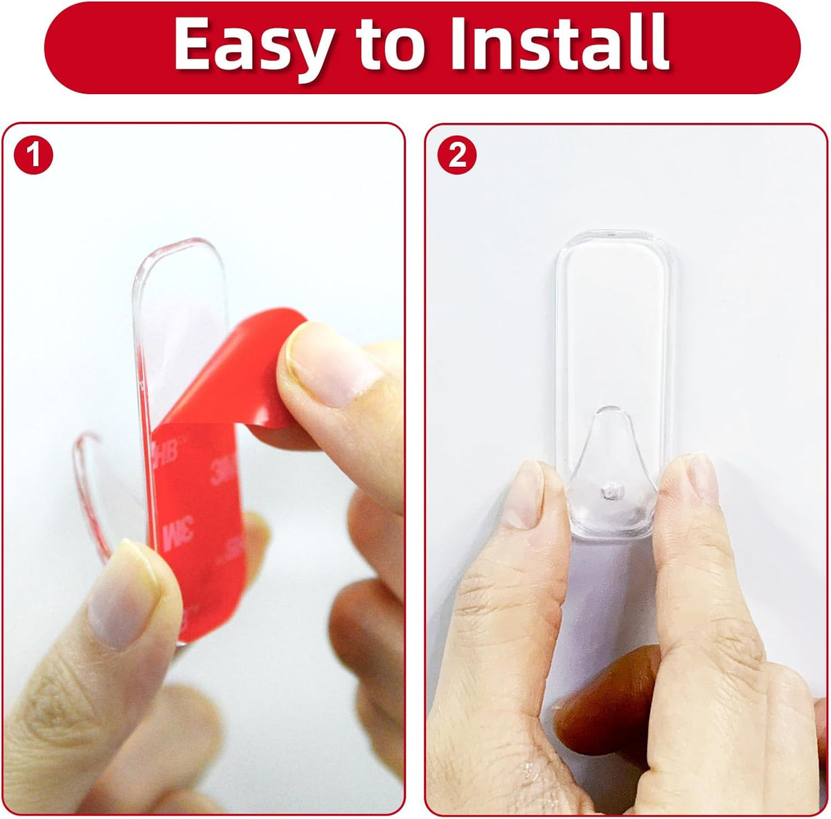 Wall Hooks for Hanging Heavy Duty, Medium 22 Self Adhesive Wall with 26 Strips no Damage