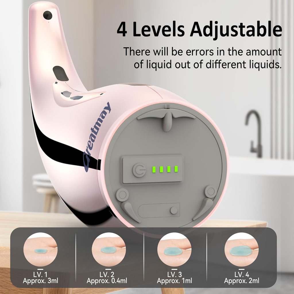 Adjustable Automatic Soap Dispenser Touchless, 4 Adjustable Levels Touchless Sensor Liquid Soap