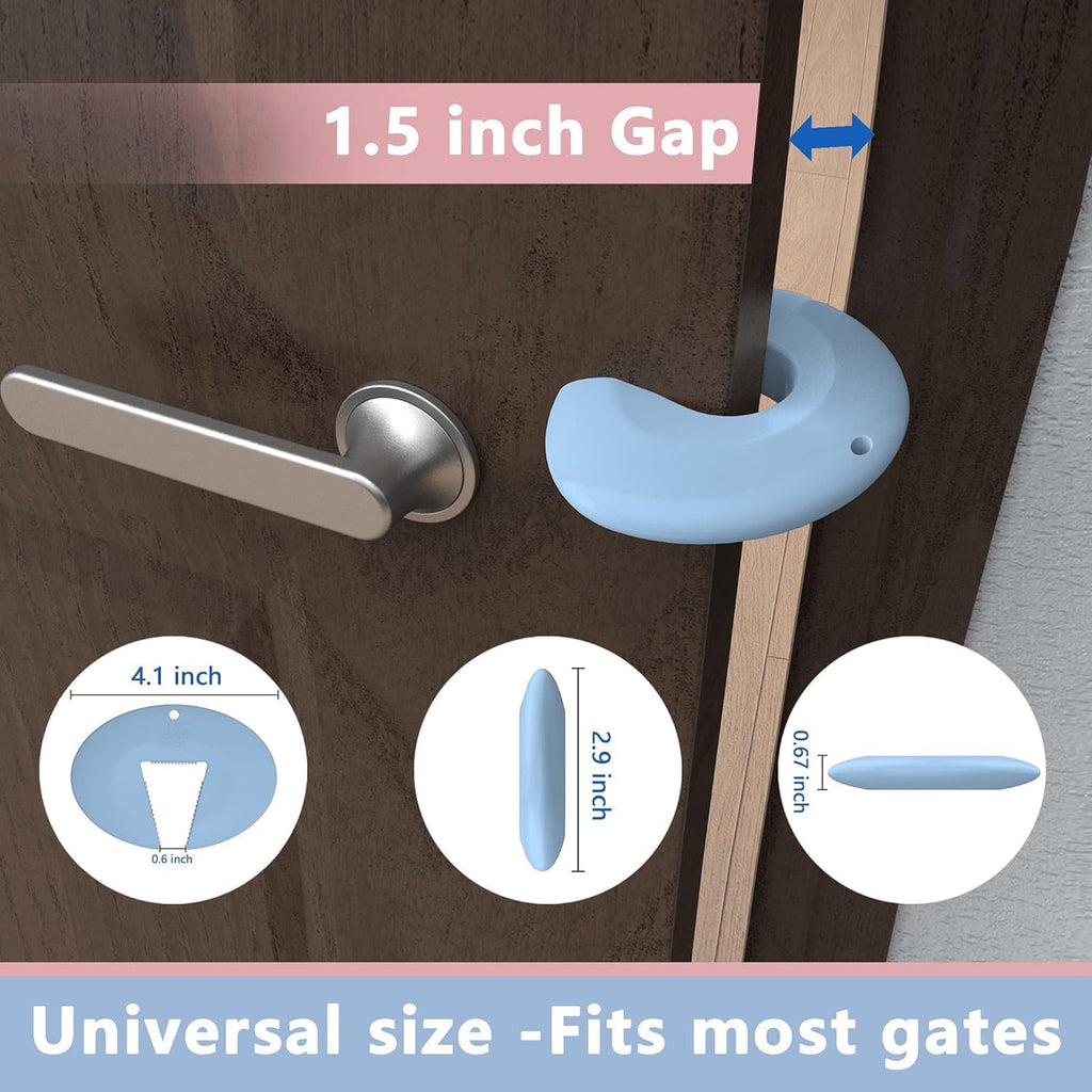 Silicone Door Pinch Guard and Door Slam Stopper, Durable Finger Pinch Guard, Prevents Pinch