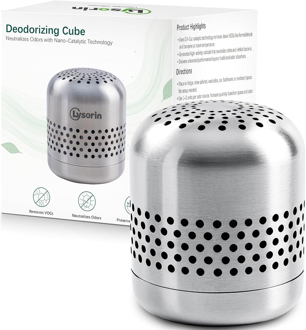 Refrigerator Deodorizer – Lasts for 10 Years, Long-Lasting Odor Eliminator for Fridge, Closet, Car