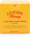 Leather Honey Cleaner Wipes: Clean Leather On-The-Go. 10 Cleaning Wipes for Leather, Faux & Vinyl: