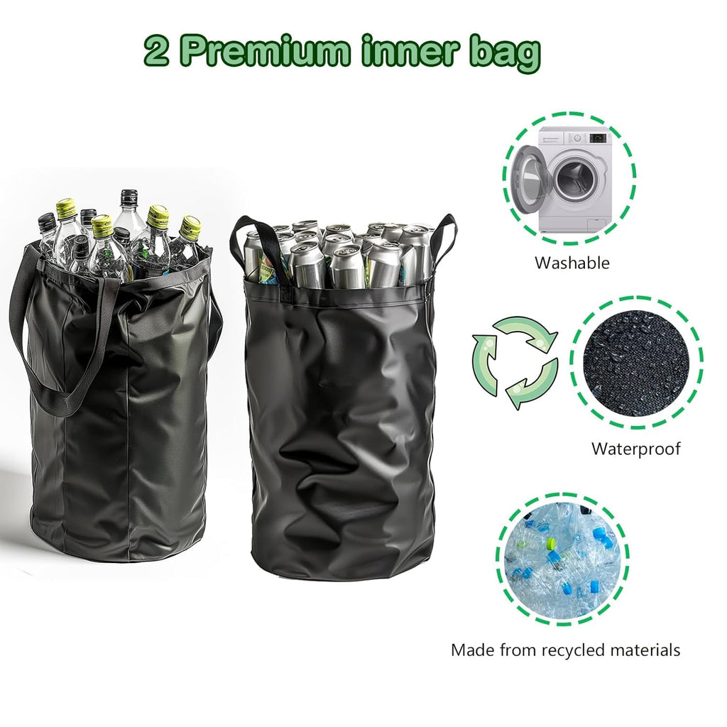 Recycling Bin for Kitchen Indoor Home, Large 100L/ 26 Gallon Recycle Bin with Lid Removeable