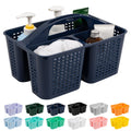 Tiawudi Portable Shower Caddy, Caddy Organizer with Handle, Plastic Shower Basket Hold Soap