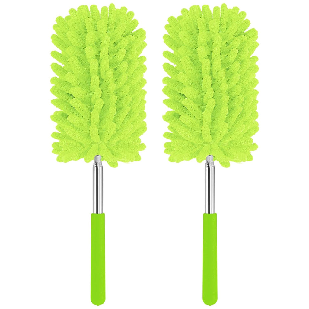 Mini Duster for Cleaning, 360° Bendable Hand Dusters with Extension Pole, Washable Small Duster for