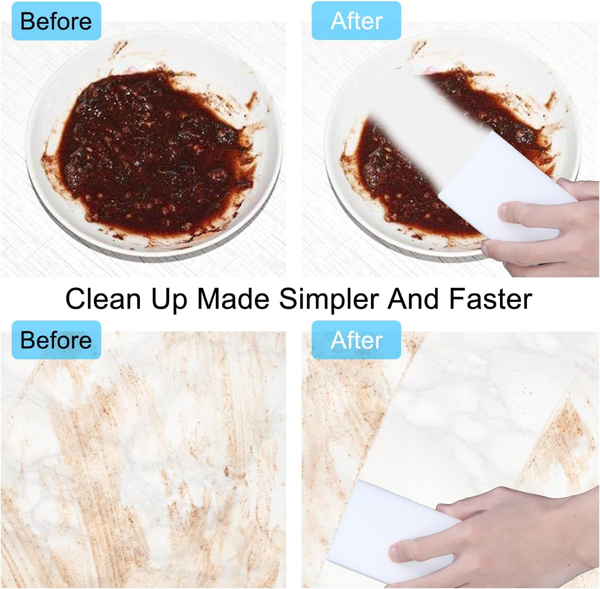 50 Pack Magic Sponge Eraser,Multi-Functional Household Cleaning Kitchen Dish Sponge for