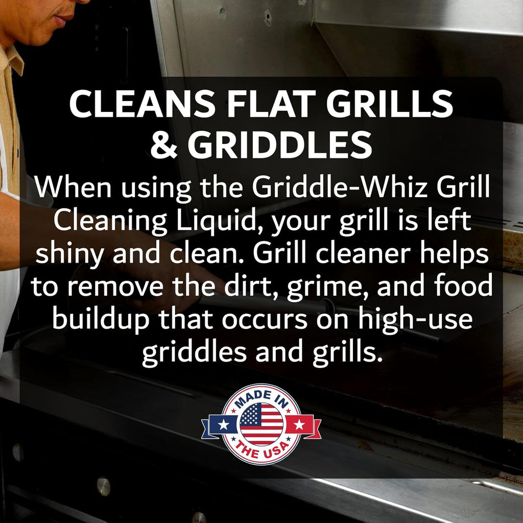 Combo Kit Flat Top Grill Griddle Surface Cleaner, 4-Pack Griddle-Whiz plus Griddles Scraper plus