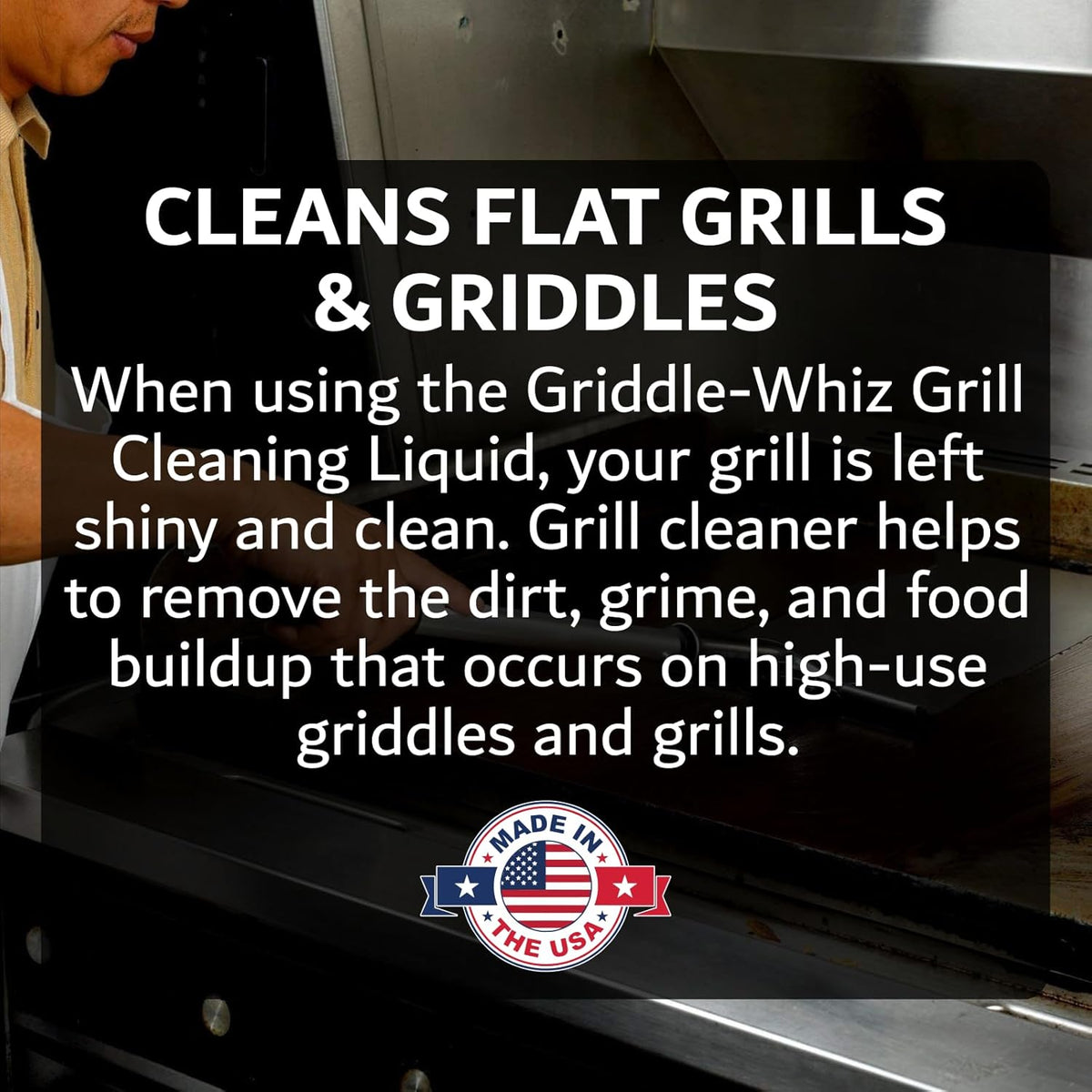 Combo Kit Flat Top Grill Griddle Surface Cleaner, 4-Pack Griddle-Whiz plus Griddles Scraper plus