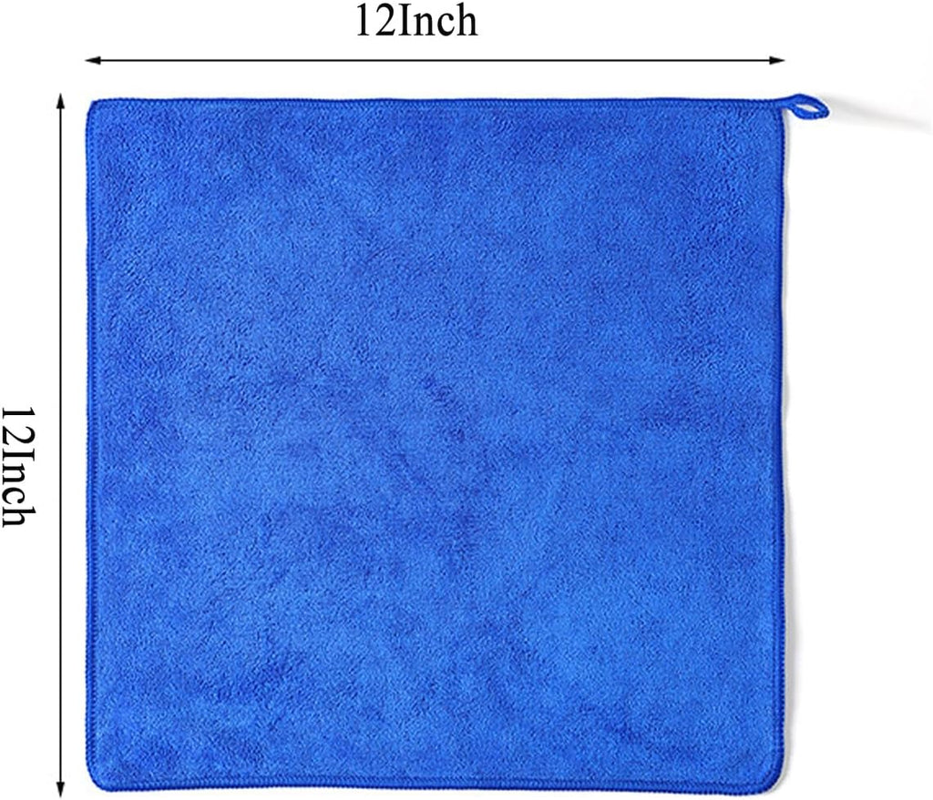 Microfiber Cloth 6Pack Cleaning Rags Absorbant Lint Free Cloth for House, Kitchen, Car, Glass