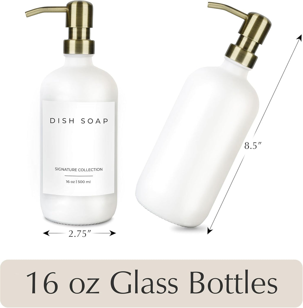 Emerson Soap Dispenser, Dish Soap Dispenser for Kitchen, Soap Dispenser Bathroom Set, Hand Soap