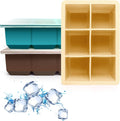 Silicone Ice Cube Trays 3 Pack - Large Size Silicone Ice Cube Molds with Leak Proof Removable Lid