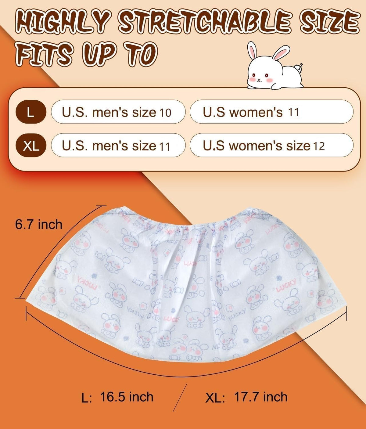 Disposable Shoe Covers 60 Pack Booties for Shoes Covers- Heavy Duty 35g White | Stretch Fits Men