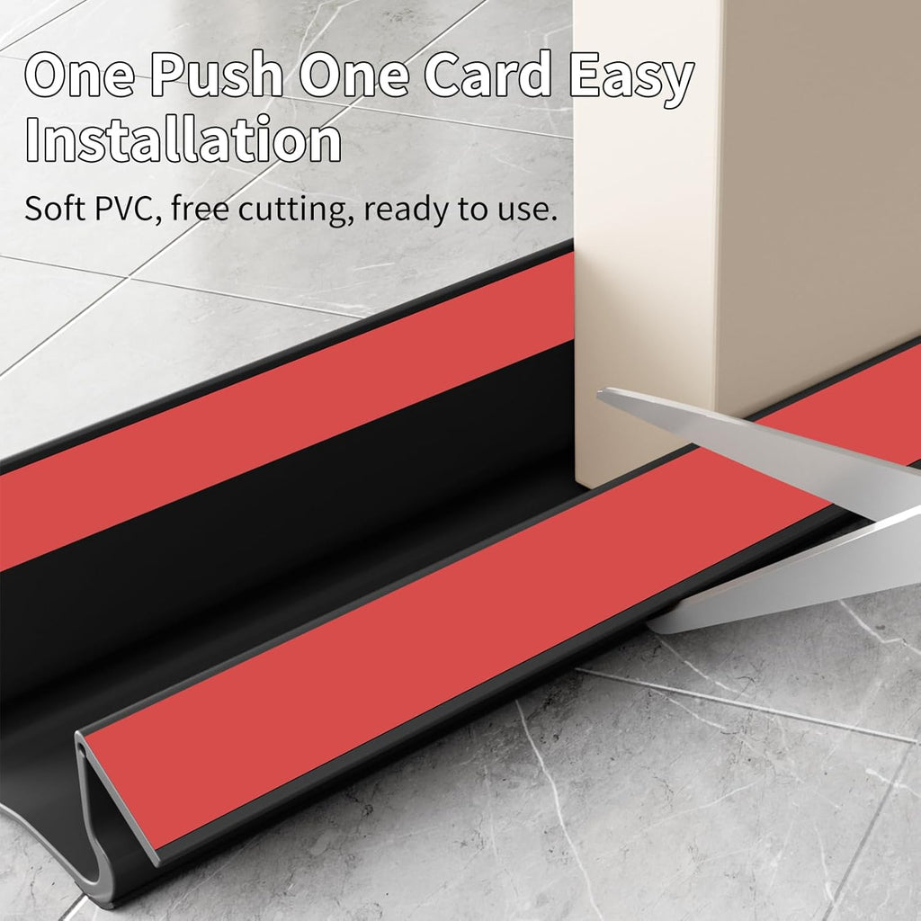 New Upgrade 36.6 inch Under Door Draft Stopper Free Cutting Length， for Bottom of Door，Under Door