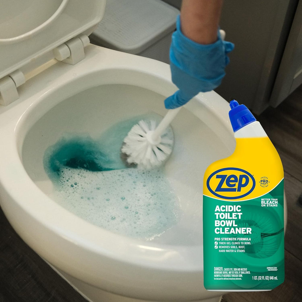 Zep Acidic Toilet Bowl Cleaner - 32 oz (Case of 4) - ZUATBC324 - Experience the Ultimate Cleaning