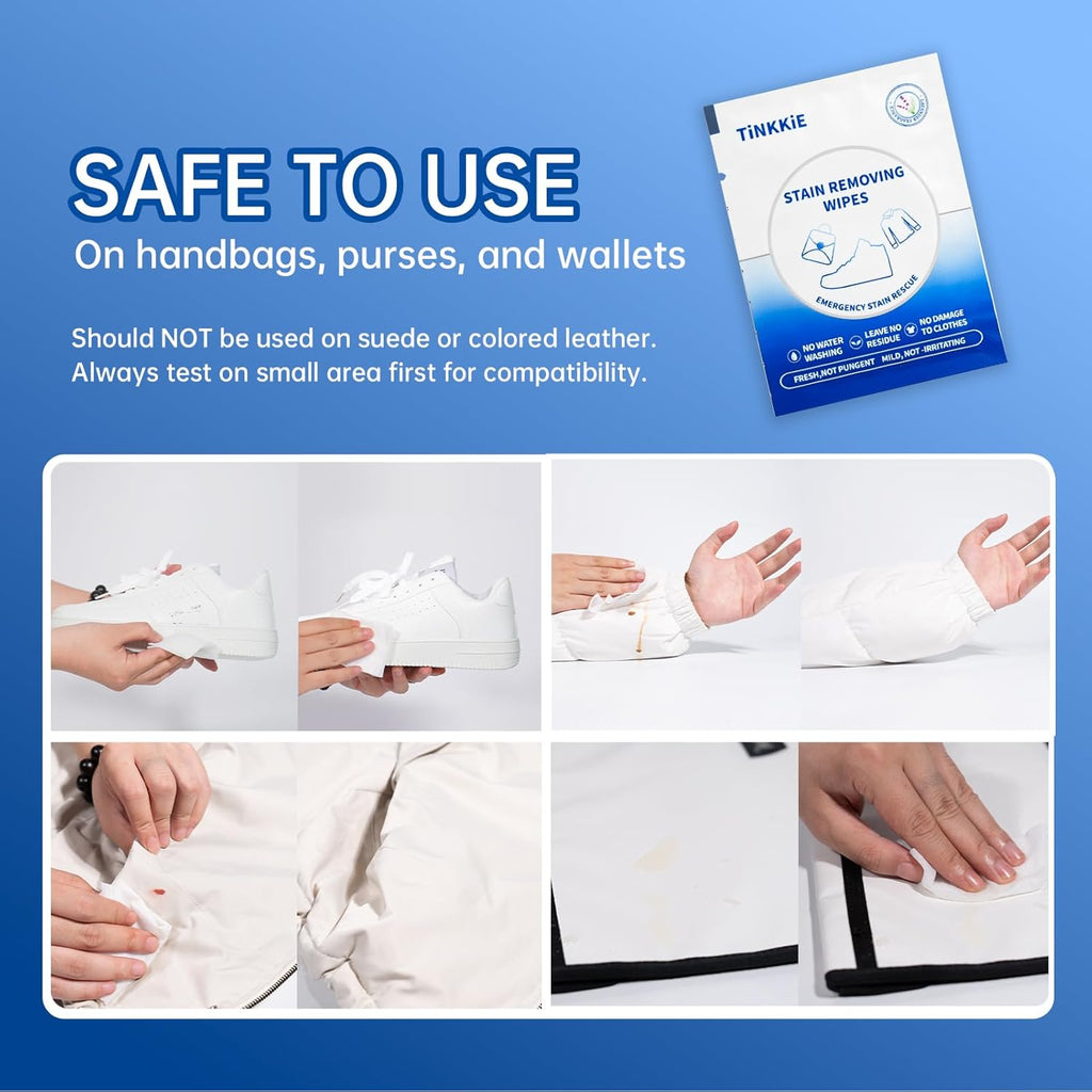 200-Pack Stain Remover Wipes, Portable Clothing Stain Remover Wipes, Instant Stain Remover and