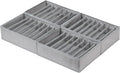 Qozary 4 Pack Drawer Organizers for Clothing, 8 Grids Foldable Closet Organizers and Storage Bins
