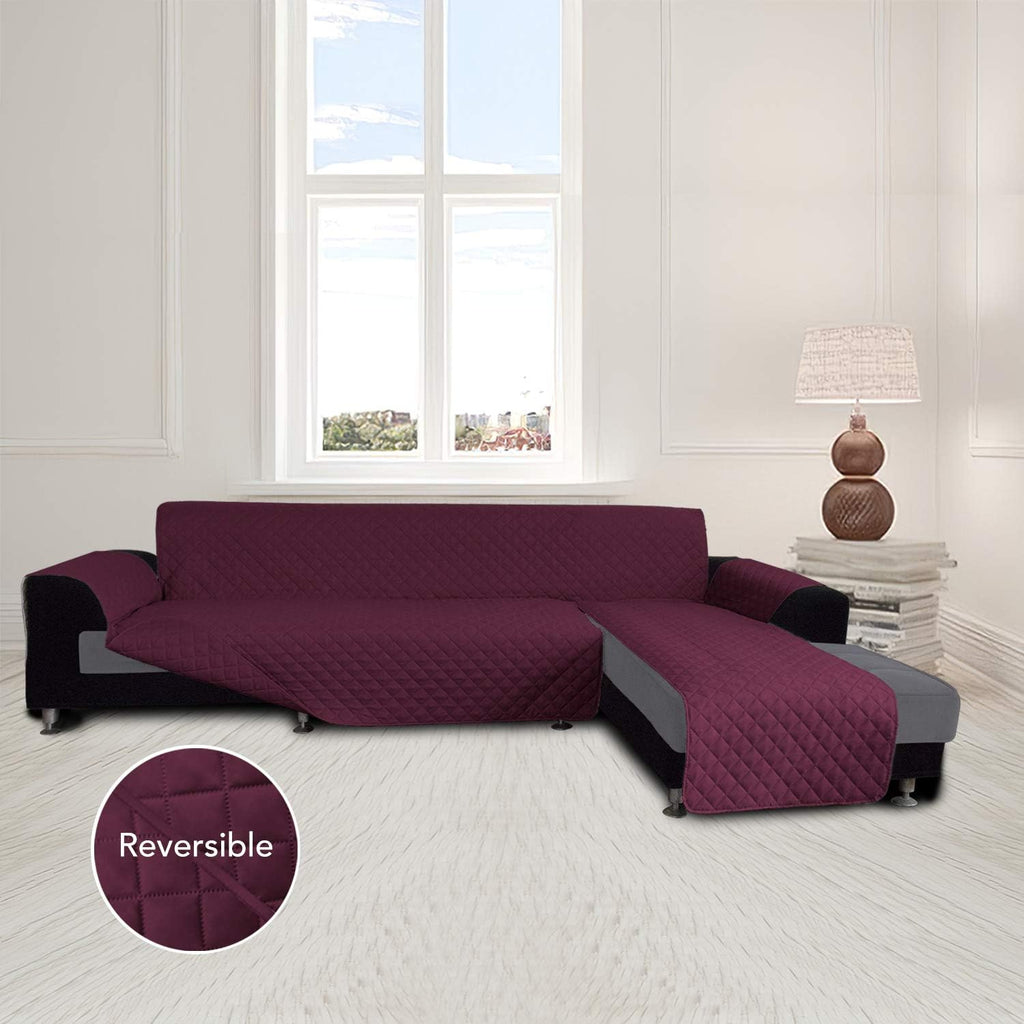 Easy-Going L Shaped Sofa Slipcover Sectional Couch Cover - Reversible, Pet & Kid Friendly (Large