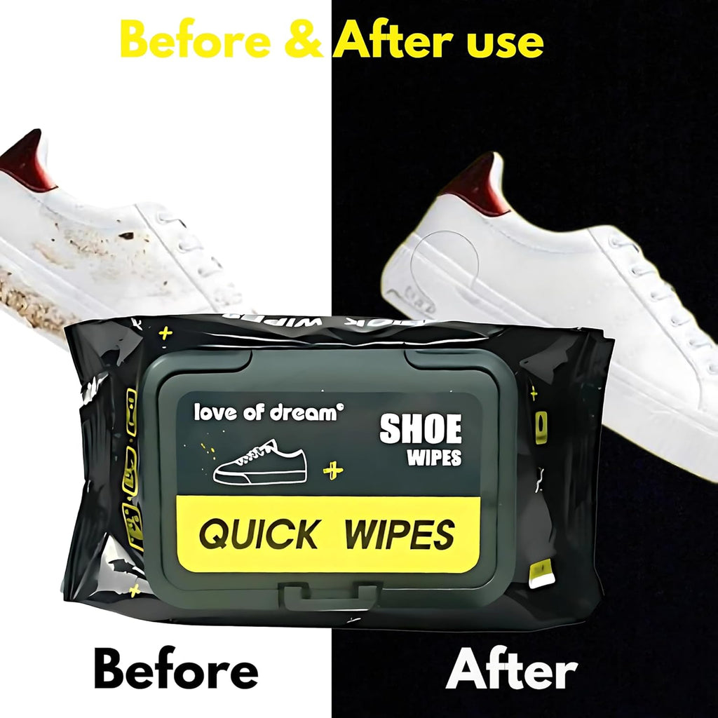 Shoe Wipes ??2 Pack (60 Count) Disposable, Pre-Moistened Sneaker & Shoe Cleaning Wipes