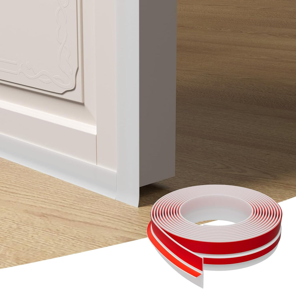 T-Shaped Door Draft Stopper, 1.97 in x 40 Ft Silicone Seal Strip for Windows Gaps, Weather