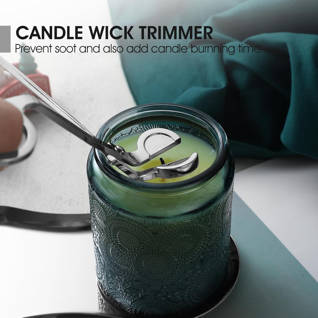 PATOISE 3 in 1 Candle Accessory Set, Candle Wick Trimmer Cutter, Candle Snuffer, Candle Wick Dipper