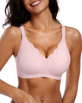 Vertvie Womens Seamless Bras No Underwire Supportive Wireless Push Up Full Coverage Bralette