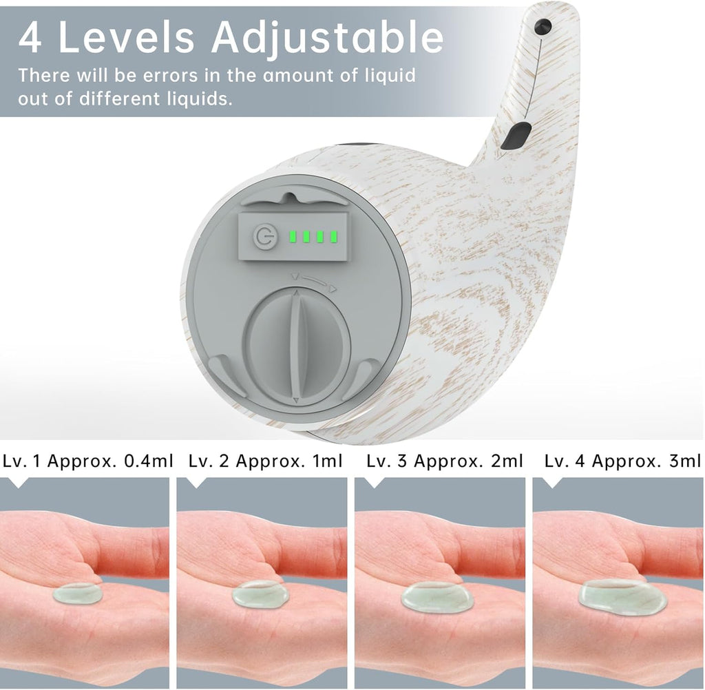 Automatic Liquid Soap Dispenser，300ML Touchless 4 Gear Adjustable,Countertop Electric Battery