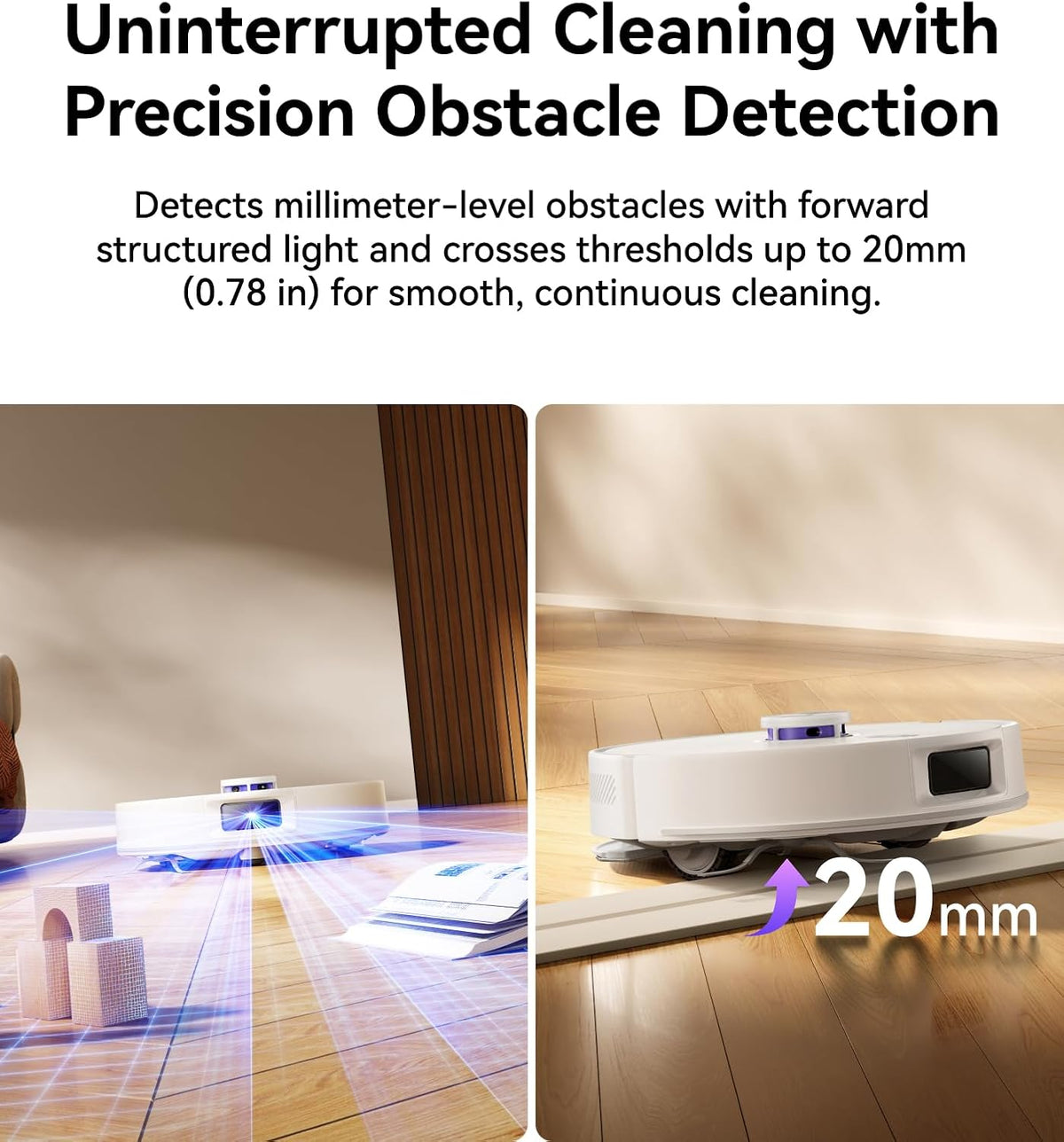 NARWAL Freo S Robot Vacuum and Mop Combo, 8000Pa Suction, 180 Days Hands Free, Self-Emptying Base
