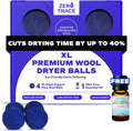Zero Trace Wool Dryer Balls - Dryer Balls Laundry Reusable - Eliminate Wrinkles Static & Lint