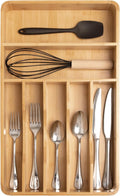 KitchenEdge Silverware Organizer - Cutlery, Flatware, and Utensil Holder for Kitchen Drawers, Fixed