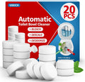 USKICH 20 Pack Toilet Bowl Cleaner Tablets,White Automatic Toilet Tank Cleaners, Long-Lasting