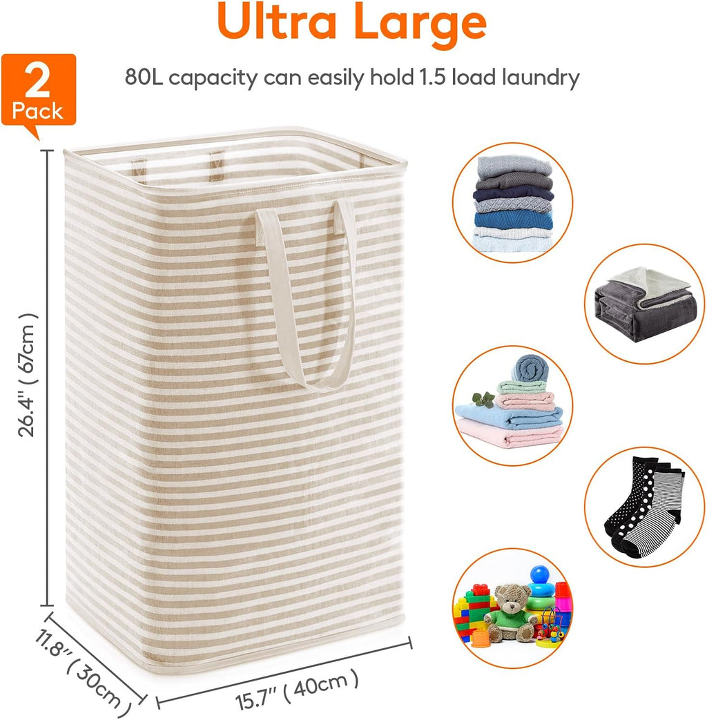 Lifewit Laundry Hamper Large Collapsible Laundry Basket, Freestanding Waterproof Clothes Hamper