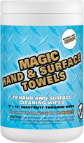 Magic Heavy Duty Cleaning Wipes - Dual Sided Hand & Surface Shop Towels | Professional-grade