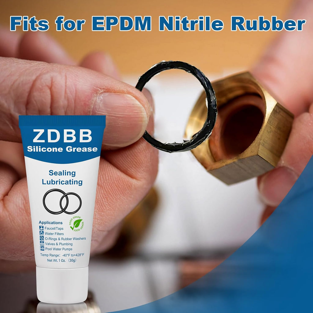 Faucet O-Rings Grease Silicone Lubricant Pool Lube Tube for O Ring Rubber Washers Water Filter Pump