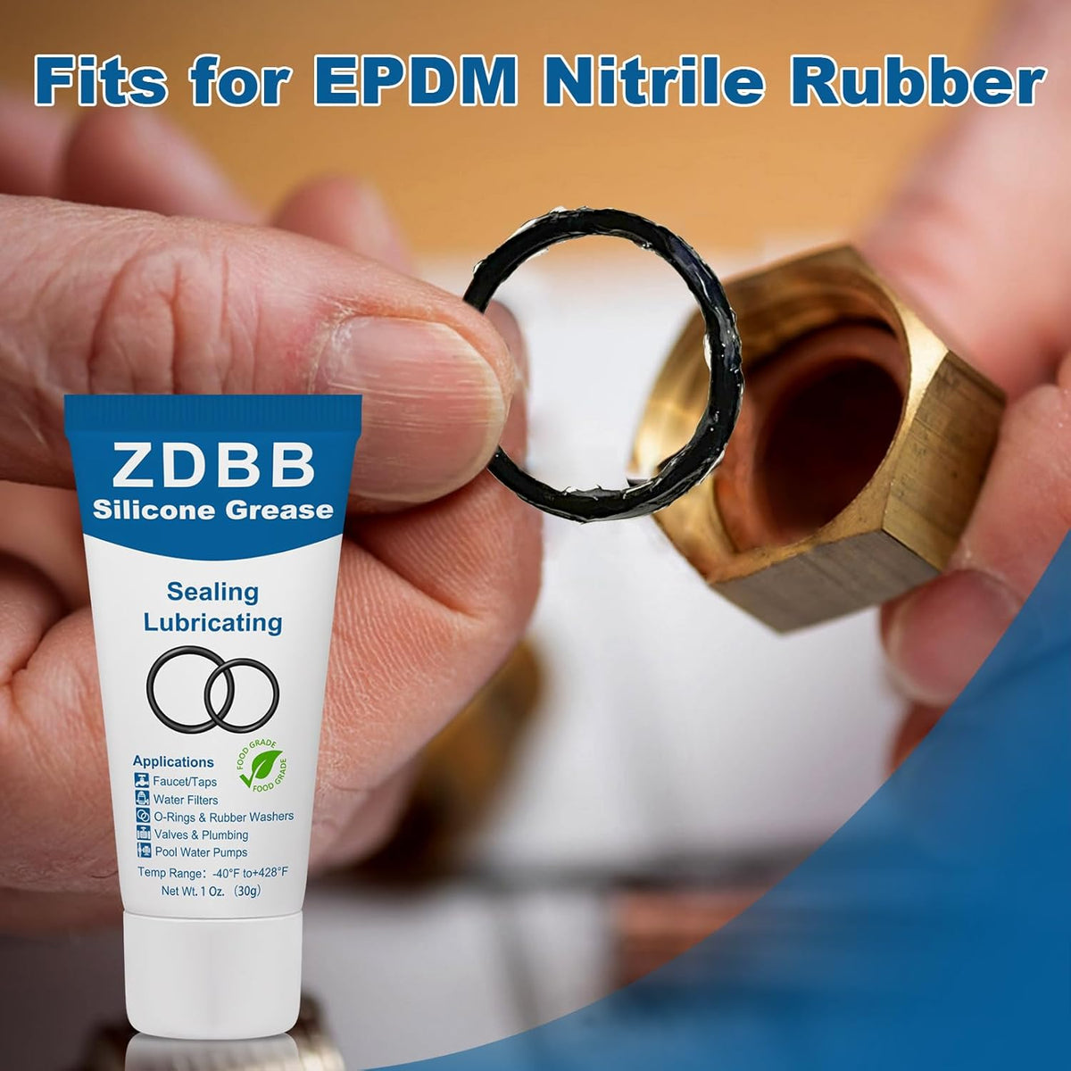 Plumbers O Rings Silicon Grease Tube for Pool Lube Pumps & Filters Rubber Seals Faucet Valve