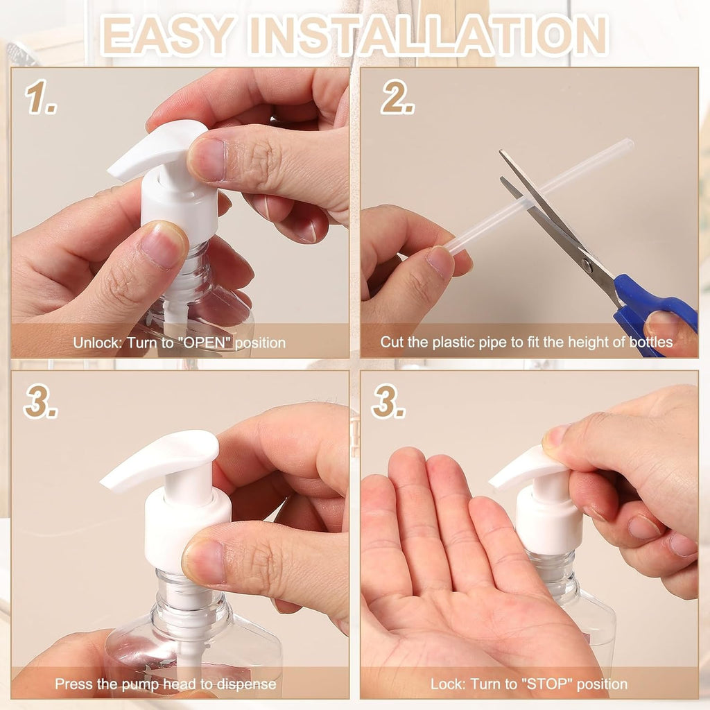 uxcell 12 Pcs Soap Dispenser Pump Heads Soap Dispensers Top Pumps Replacement Switch Pumphead for