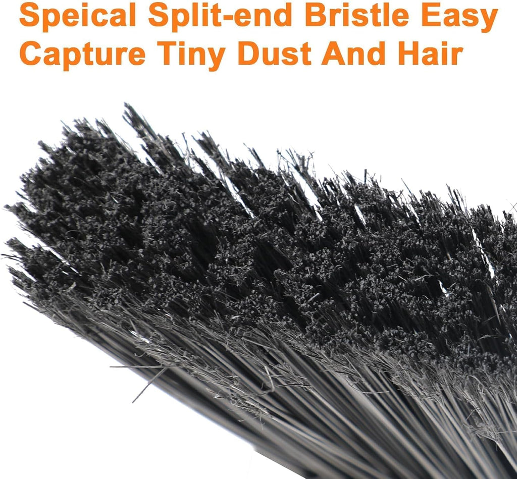 Outdoor Indoor Broom, Brooms for Sweeeping Indoor, Heavy-Duty Kitchen Broom with Long Pole, Angle