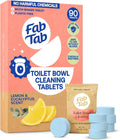 Fab Tab Bowl Cleaning Tablets - Drop-In Formula Removes Rust & Lime Buildup, Lemon Eucalyptus