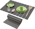 Stone Dish Drying Mats for Kitchen Counter,23.6''x15.3'' Foldable Quick Dry Stone Mat