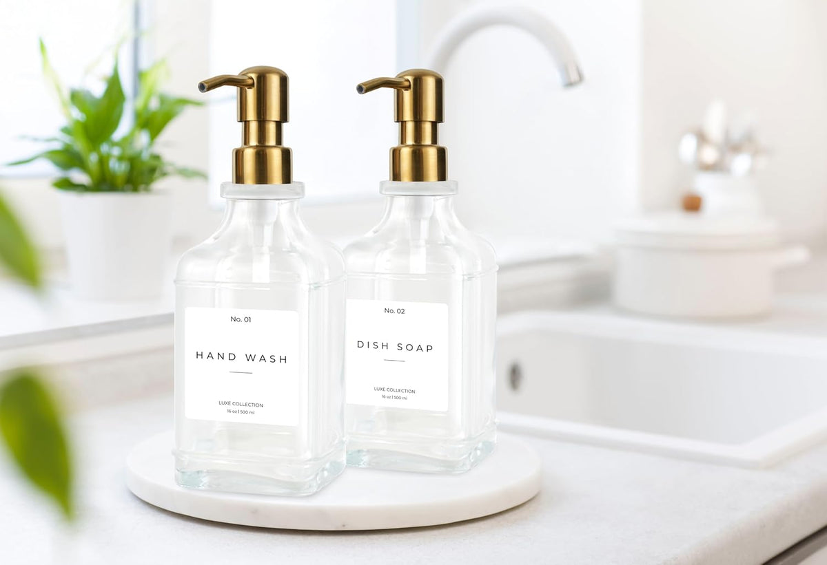 Emerson Essentials Soap Dispenser, Dish Soap Dispenser, Soap Dispenser Bathroom Set, Hand Soap