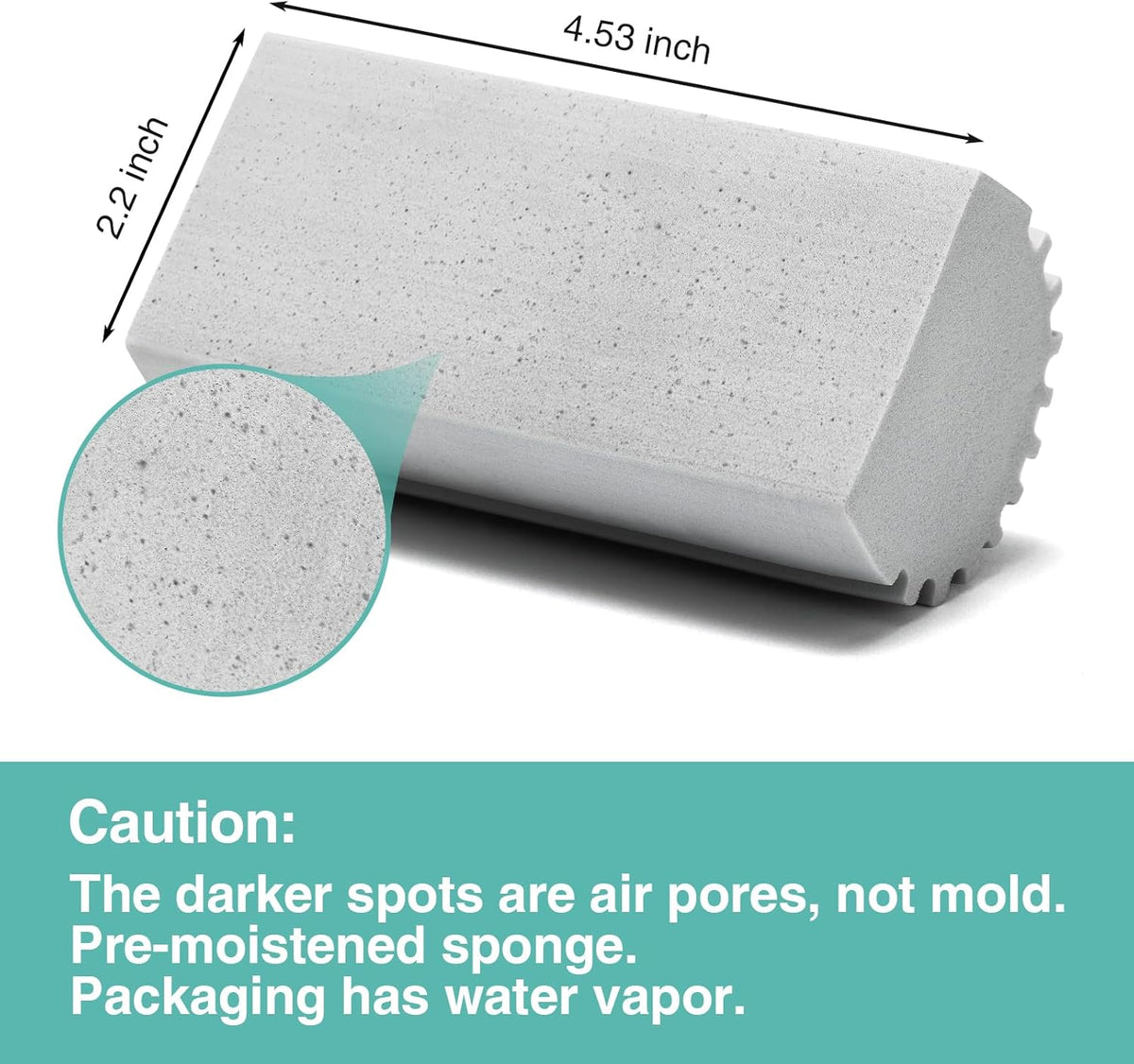 4 Pack Damp Dusting Sponge Duster, Grey Dust Cleaning Sponge, Reusable Household Cleaning Sponge