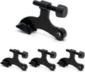 4 Pack Hinge Pin Black Door Stopper, Adjustable Heavy Duty Hinge Pin Door Stop with Black Rubber