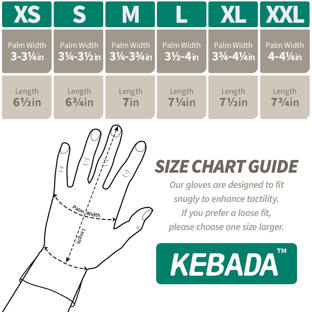 Kebada Safety Work Gloves,120 Pairs Bulk Pack, Touchscreen, PU Coated, Ideal for Warehouse