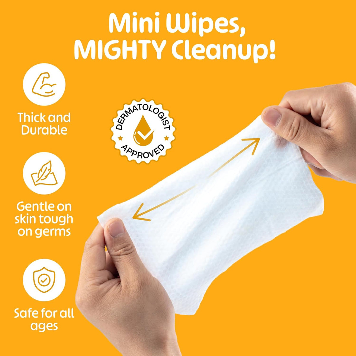 Fomin Mini Hand Sanitizer Wipes 30 Pack (8 Count) - Variety Pack Mini Wet Wipe - pH Balanced