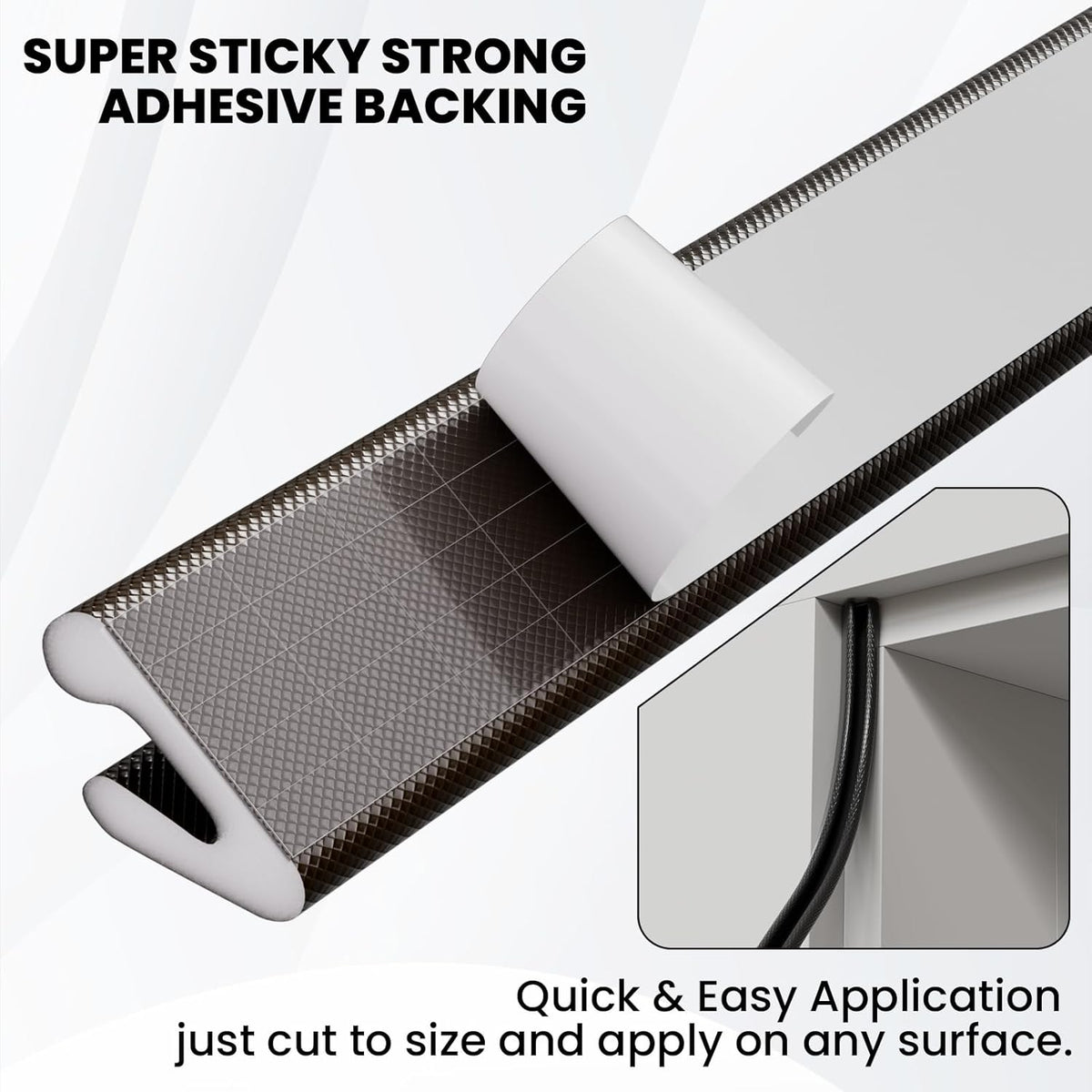 V Shape Foam Weather Stripping Door Frame Seal Strip 33FT Brown, Draft Stopper, Insulation Winter