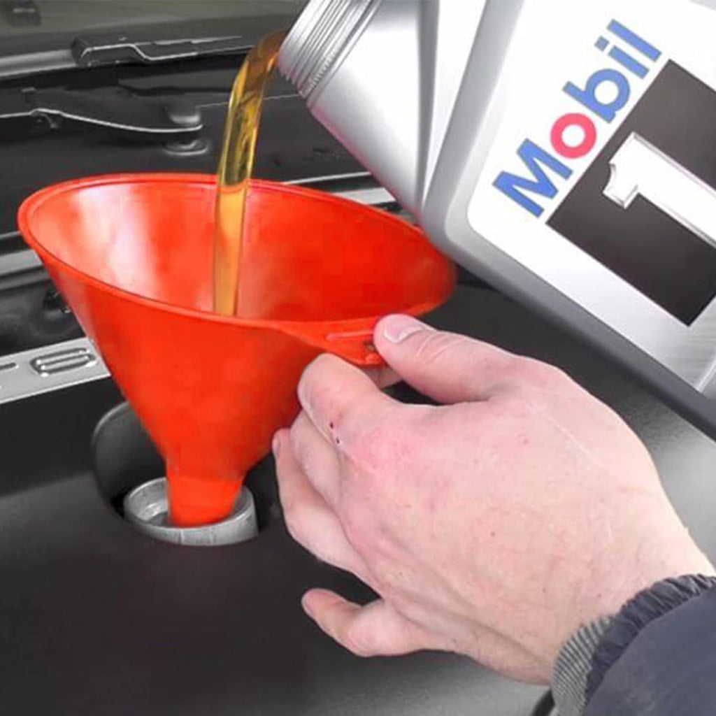 DEDC Oil Funnels, Gas Funnels, Plastic Funnel Set for Car, Automotive, Kitchen, Mini Small Large