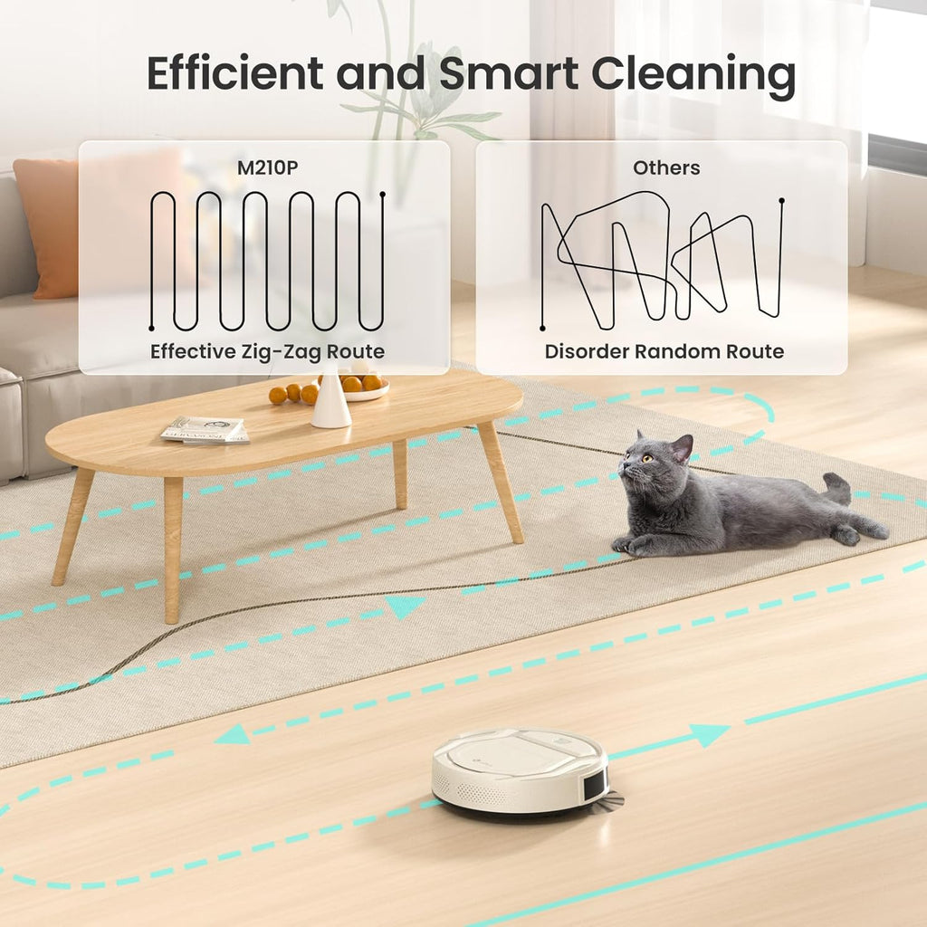 Lefant M210 Pro Robot Vacuum Cleaner,Easy to Use,120 Mins Runtime,6 Cleaning