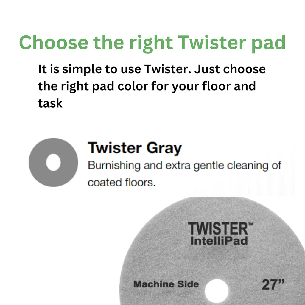 Diversey DD800430 TASKI Twister Intellipad Diamond Coated Floor Machine Cleaning Pad, Made in USA