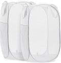 Handy Laundry Collapsible Mesh Pop Up Hamper with Wide Opening and Side Pocket - Breathable