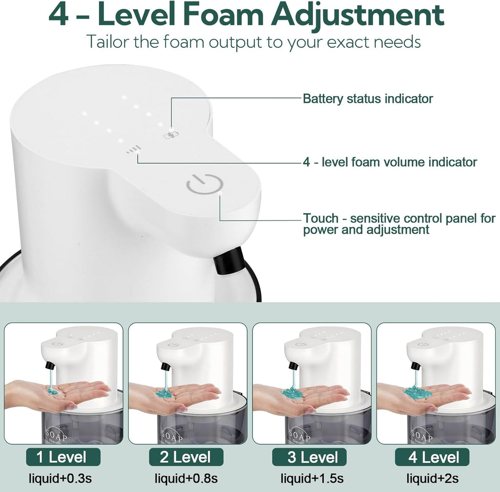 2 Pack Automatic Soap Dispenser, Touchless Automatic Liquid Soap Dispenser, Electric Wall Mounted